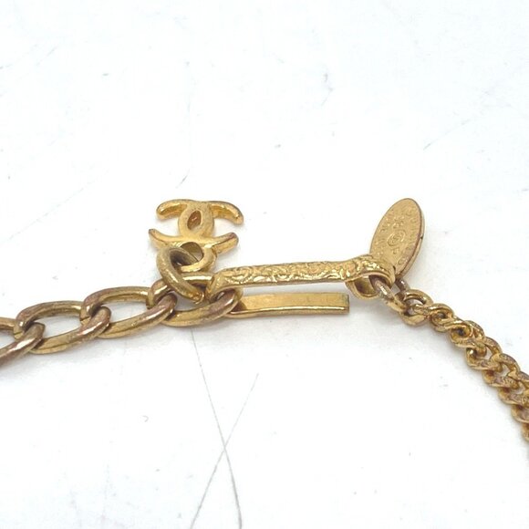CHANEL Gold Logo Charm Bracelet - Picture 3 of 8